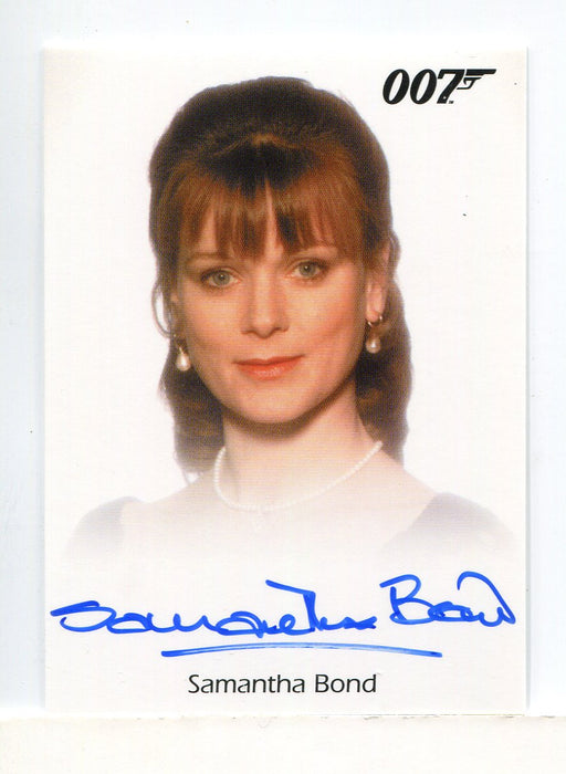 James Bond Archives 2015 Edition Samantha Bond Autograph Card - TvMovieCards.com