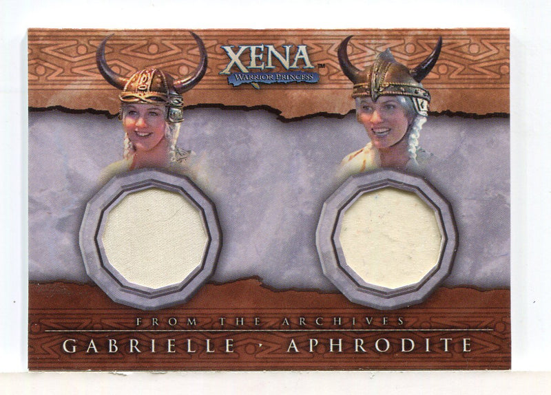Xena Beauty and Brawn Gabrielle and Aphrodite Double Costume Card DC6 - TvMovieCards.com