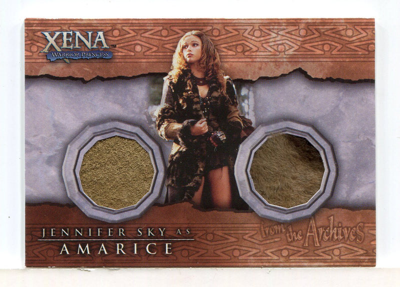 Xena Beauty and Brawn Jennifer Sky as Amarice Double Costume Card DC5 (Light)