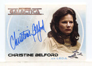 Battlestar Galactica Colonial Warriors Christine Belford Autograph Card A21 - TvMovieCards.com