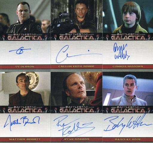 Battlestar Galactica Premiere Edition Autograph Card Lot 6 Cards - TvMovieCards.com