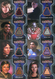 Battlestar Galactica Colonial Warriors Costume Card Set CC2 thru CC12 - TvMovieCards.com