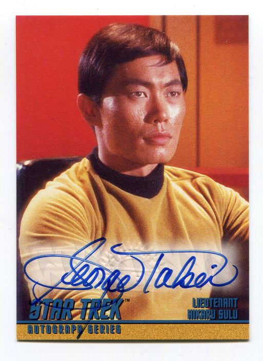 Star Trek Original Series 2 TOS George Takei as Lt. Hikaru Sulu A4 Skybox 1997 - TvMovieCards.com