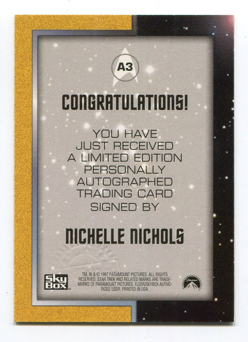 Star Trek Original Series 2 TOS Nichelle Nichols as Lt. Uhura A3 Skybox 1997 - TvMovieCards.com