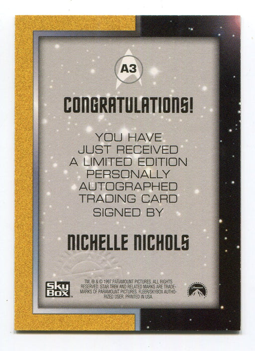Star Trek Original Series 2 TOS Nichelle Nichols as Lt. Uhura A3 Skybox 1997 - TvMovieCards.com