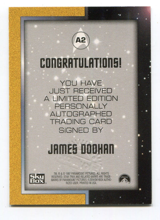 Star Trek Original Series 2 TOS James Doohan as Montgomery Scott A2 Skybox 1997 - TvMovieCards.com