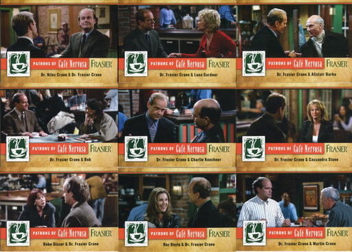 Frasier TV Show Premiere Edition Cafe Nervosa Chase Card Set CN1 - CN9 - TvMovieCards.com