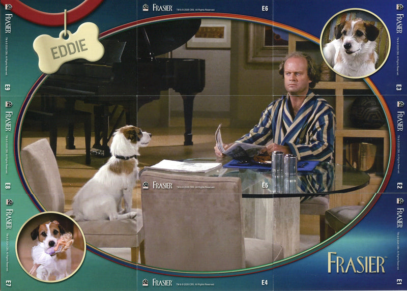 Frasier TV Show Premiere Edition Eddie the Dog Chase Card Set E1 - E9 - TvMovieCards.com