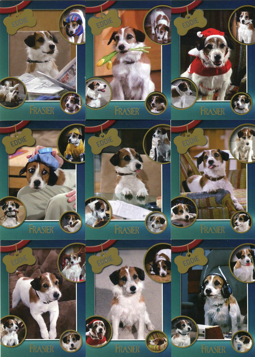 Frasier TV Show Premiere Edition Eddie the Dog Chase Card Set E1 - E9 - TvMovieCards.com