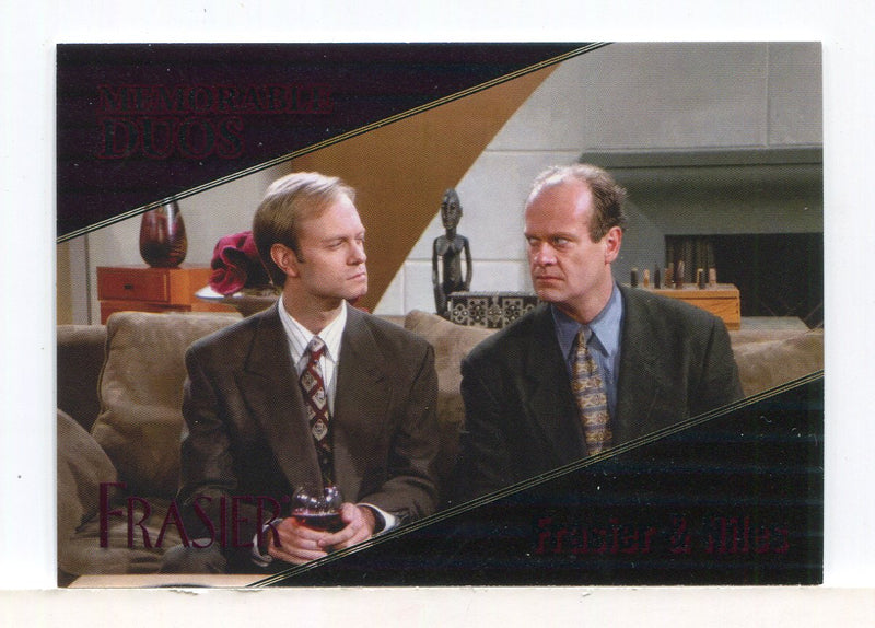 Frasier TV Show Premiere Edition Memorable Duos Chase Card Set MD1 - MD20 - TvMovieCards.com