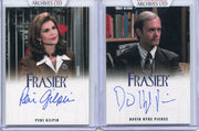 Frasier TV Show Premiere Edition David Hyde Pierce Peri Gilpin Autograph Cards - TvMovieCards.com