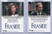 Frasier TV Show Premiere Edition David Hyde Pierce Peri Gilpin Autograph Cards - TvMovieCards.com