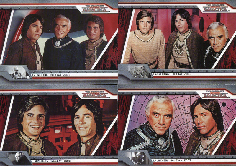 Battlestar Galactica The Complete Battlestar Galactica 4 Card Promo Lot - TvMovieCards.com