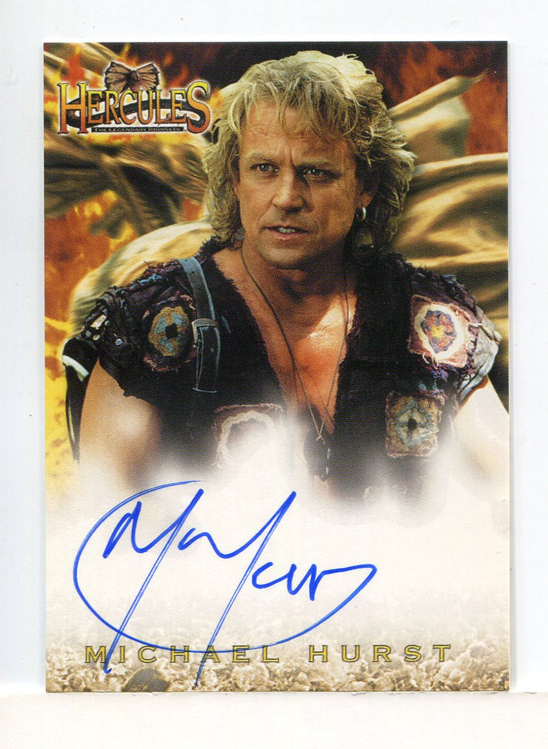 Hercules The Complete Journeys Michael Hurst as Iolaus Autograph Card A14 - TvMovieCards.com