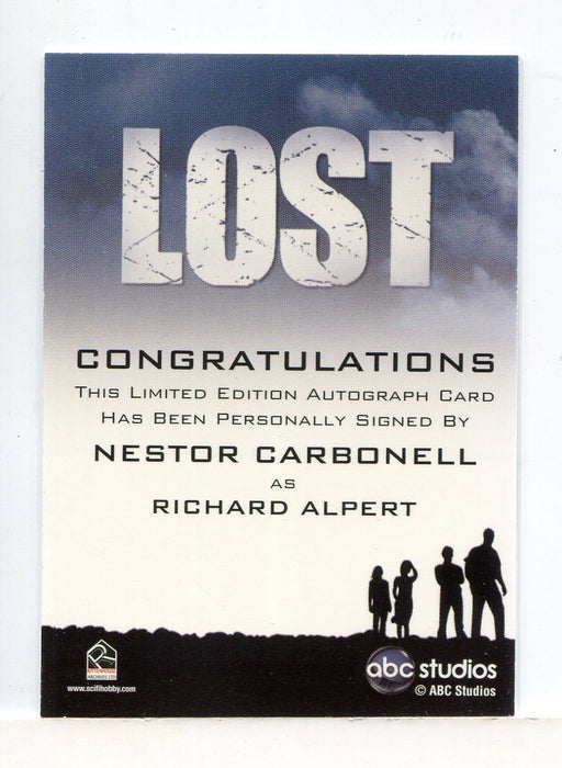 Lost Archives 2010 Nestor Carbonell as Richard Alpert Autograph Card - TvMovieCards.com