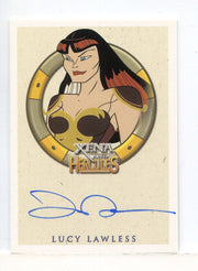 Xena & Hercules Animated Adventures Lucy Lawless Xena Autograph Card - TvMovieCards.com