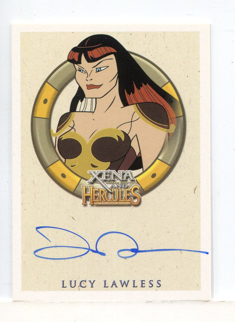 Xena & Hercules Animated Adventures Lucy Lawless Xena Autograph Card - TvMovieCards.com