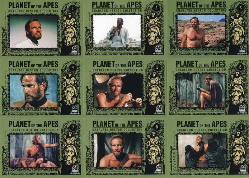 Planet of the Apes Charleton Heston Collection 9 Card Set #877/999 - TvMovieCards.com