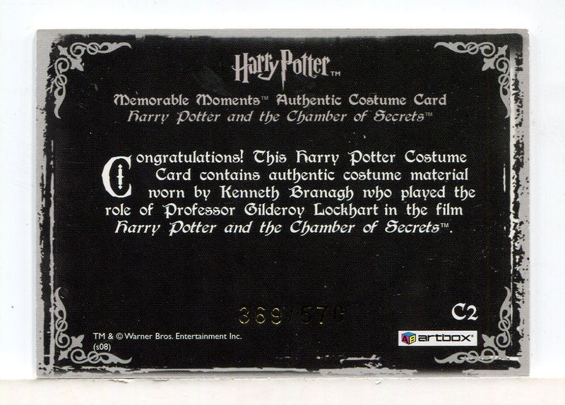 Harry Potter Memorable Moments 2 Gilderoy Lockhart Costume Card HP C2 #369/570 - TvMovieCards.com