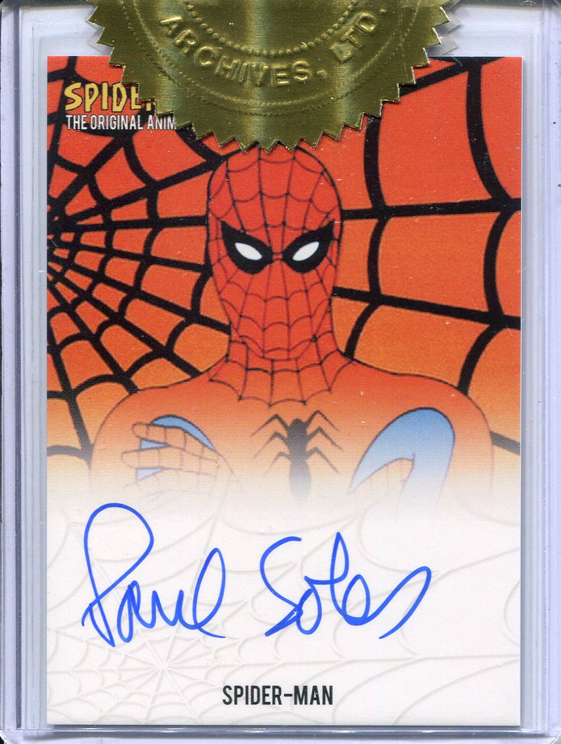 Spider-Man Original Animated Series Paul Soles Autograph Card & Lenticular Set - TvMovieCards.com