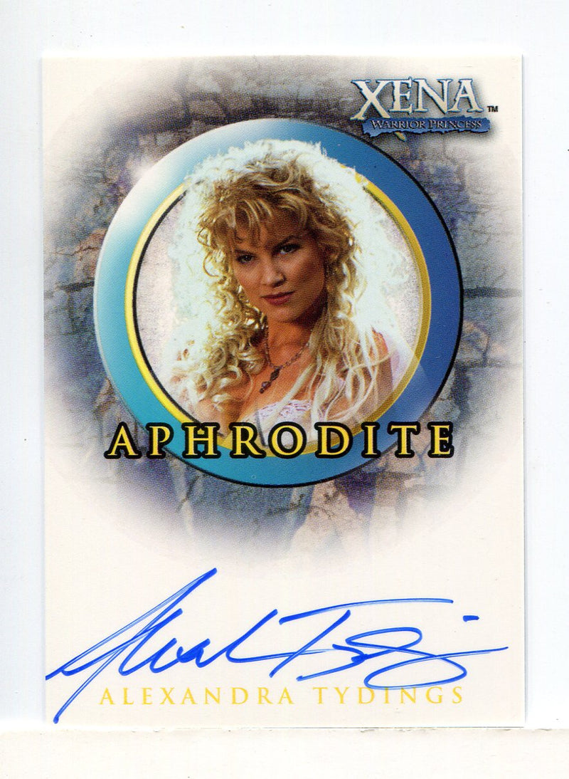 Xena Season Six Alexandra Tydings as Aphrodite Autograph Card A11 - TvMovieCards.com