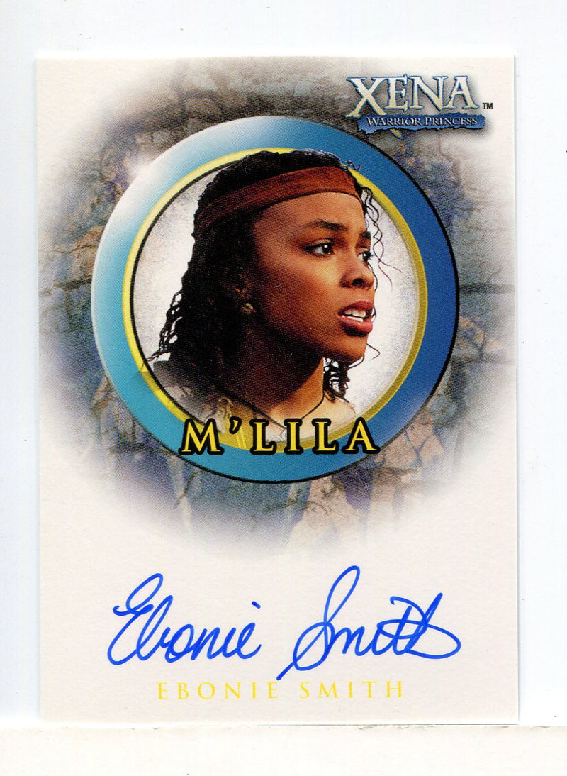 Xena Season Six Ebonie Smith as M'Lila Autograph Card A15 - TvMovieCards.com