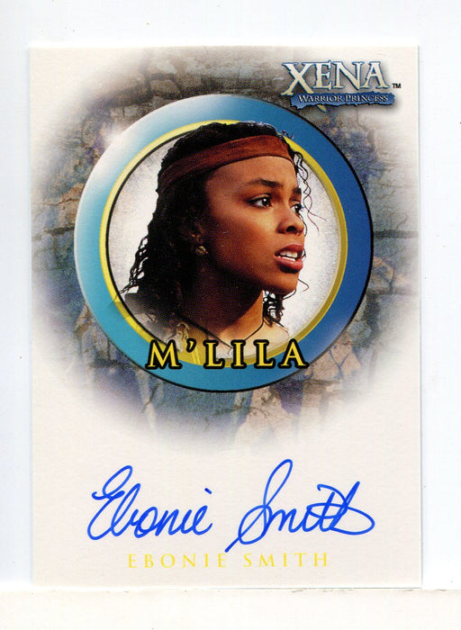 Xena Season Six Ebonie Smith as M'Lila Autograph Card A15 - TvMovieCards.com