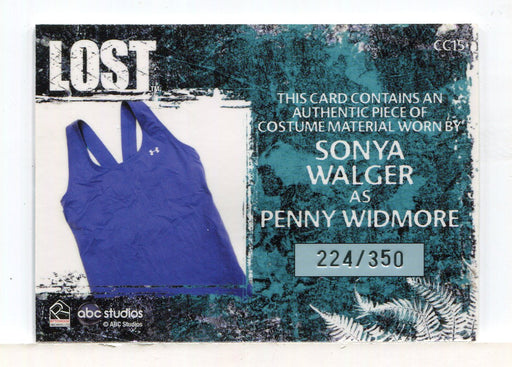 Lost Relics Sonya Walger as Penny Widmore Relic Costume Card CC15 #224/350 - TvMovieCards.com