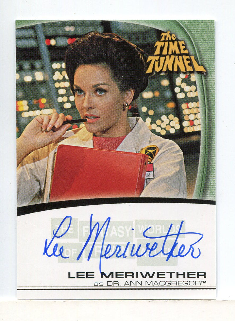 Fantasy Worlds of Irwin Allen The Time Tunnel Lee Meriwether Autograph Card A3