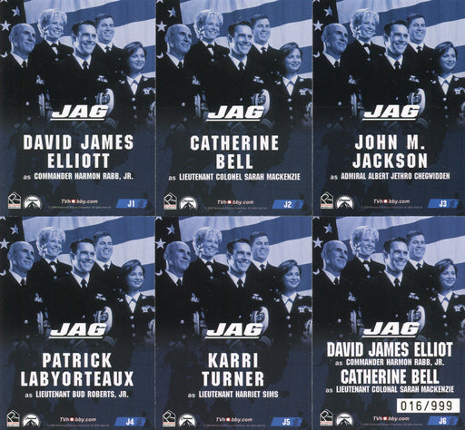 JAG Preview Card Set 6 Cards #016/999 Rittenhouse 2004 - TvMovieCards.com