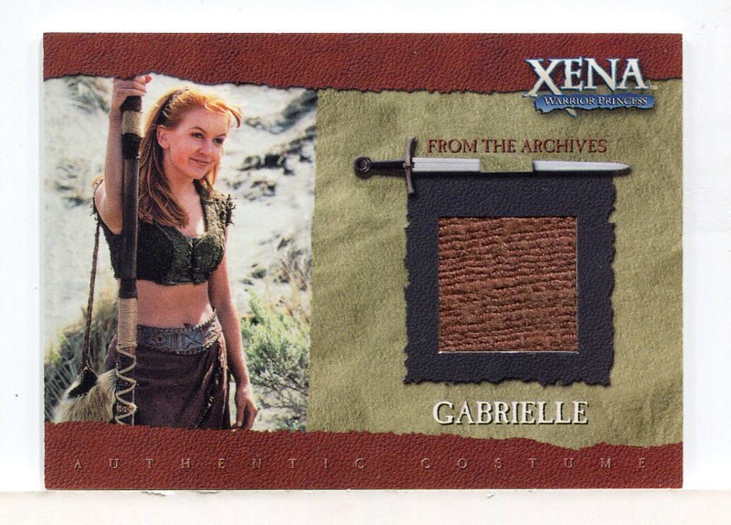 Xena Season Six Renee O'Connor as Gabrielle Case Topper Costume Card GC1 - TvMovieCards.com