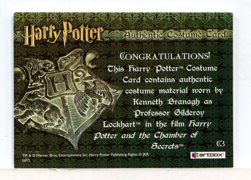The World of Harry Potter 3D Gilderoy Lockhart Costume Card HP C3 #456/600