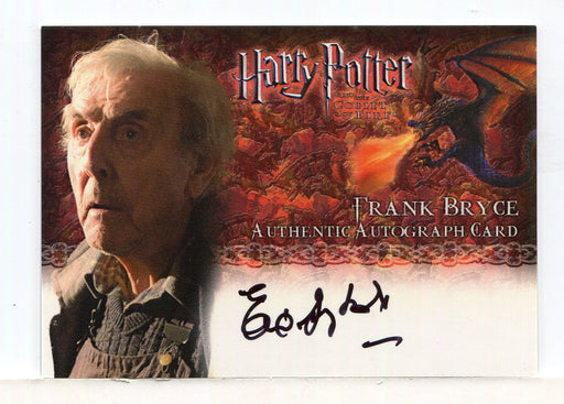 Harry Potter Memorable Moments Eric Sykes as Frank Bryce Autograph Card - TvMovieCards.com