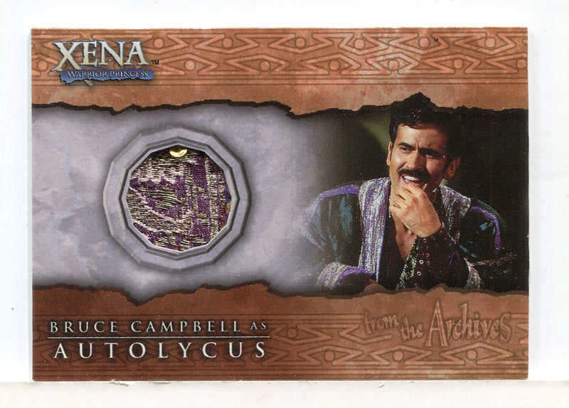 Xena Beauty and Brawn Bruce Campbell as Autolycus Costume Card C3 Gold - TvMovieCards.com