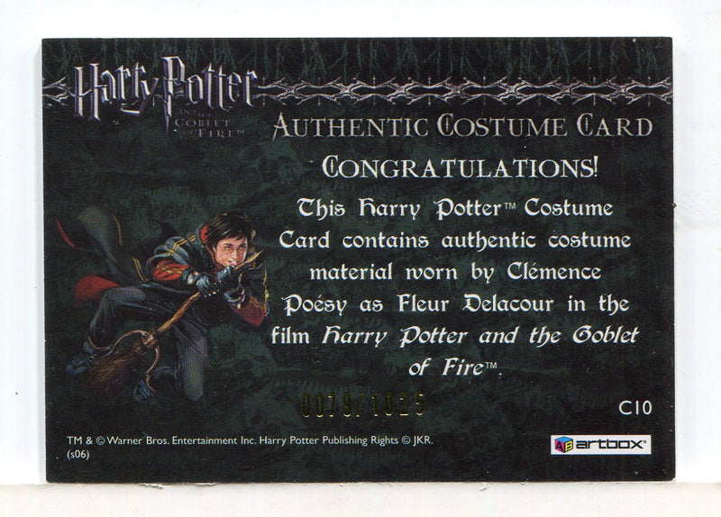 Harry Potter Goblet Fire Update Fleur Delacour Costume Card HP C10 #0079/1025 - TvMovieCards.com