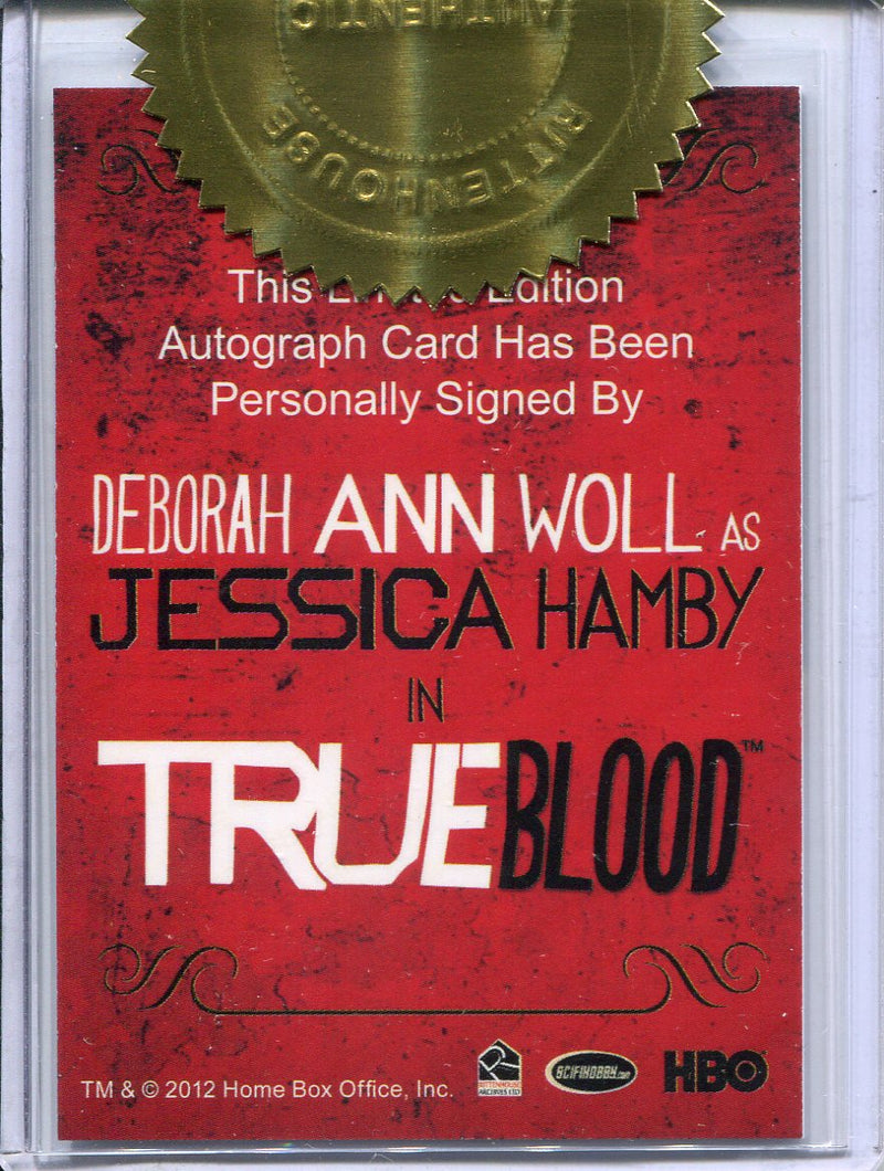 True Blood Archives Dealer Incentive Deborah Ann Woll Autograph Card