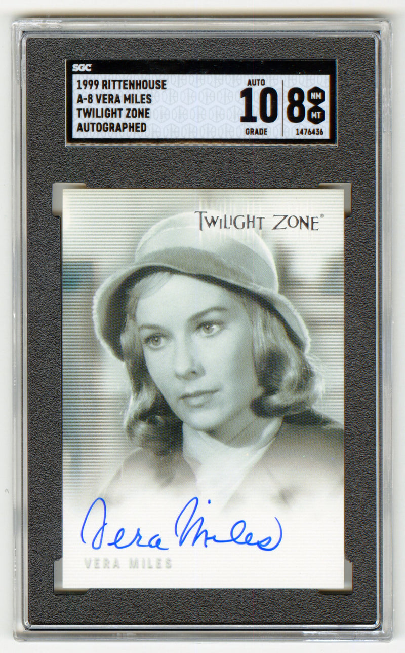 Twilight Zone Premiere Edition Vera Miles Autograph Card A-8 SGC Auto 10