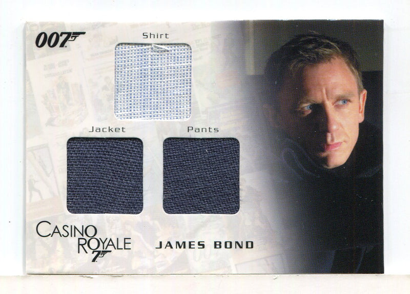 James Bond in Motion 2008 James Bond Triple Costume Card TC01 #0519/1300