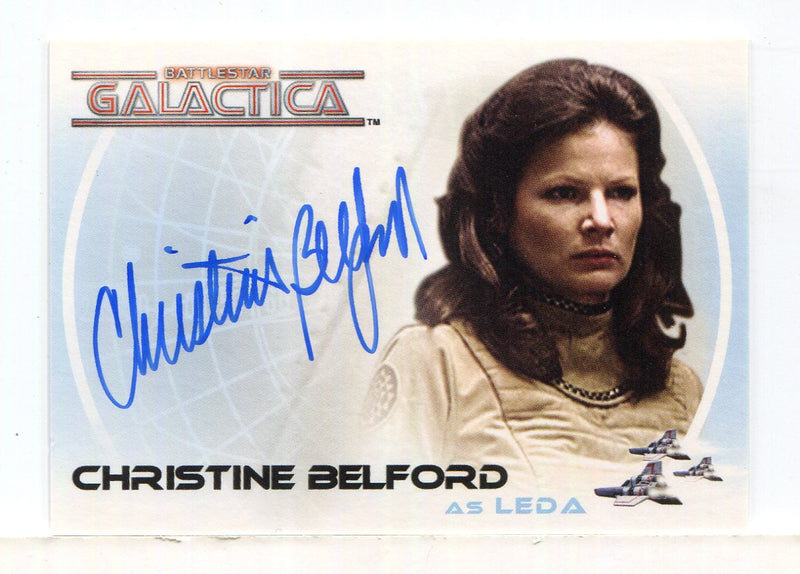 Battlestar Galactica Colonial Warriors Christine Belford Autograph Card A21