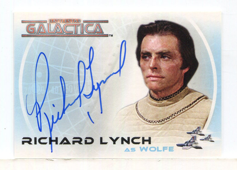 Battlestar Galactica Colonial Warriors Richard Lynch Autograph Card A24
