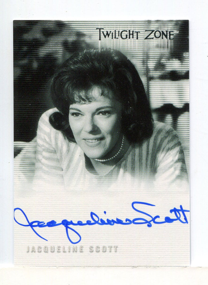 Twilight Zone 3 Shadows and Substance Jacqueline Scott Autograph Card A-61 A61