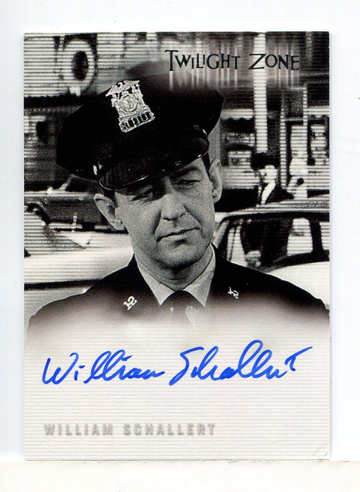 Twilight Zone 4 Science and Superstition William Schallert Autograph Card A-83 - TvMovieCards.com