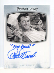 Twilight Zone Archives 2020 Ron Masak One Hand Autograph Card AI-25 - TvMovieCards.com