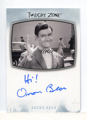 Twilight Zone Archives 2020 Orson Bean Hi! Autograph Card AI-27 - TvMovieCards.com