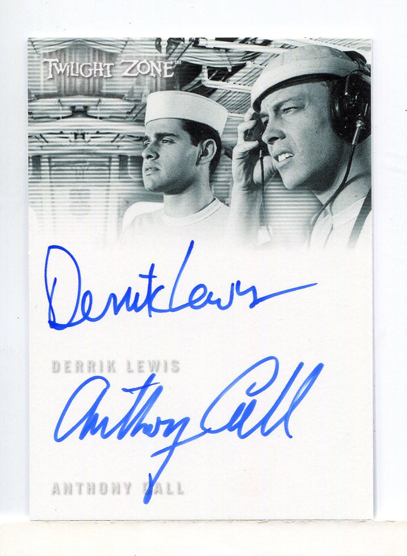 Twilight Zone Archives 2020 Derrik Lewis Anthony Call Double Autograph Card DA-4 - TvMovieCards.com