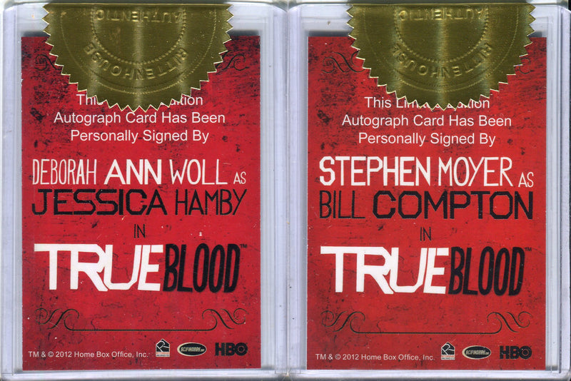 True Blood Archives Autograph Card Set 26 Cards Rittenhouse 2013