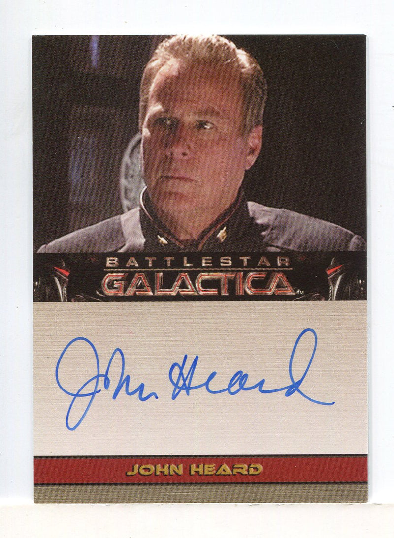 Battlestar Galactica Season Two John Heard Autograph Card