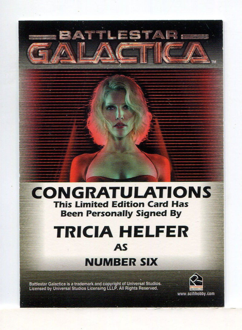 Battlestar Galactica Premiere Edition Tricia Helfer Autograph Card