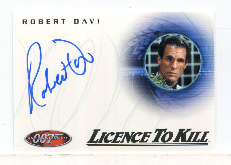 James Bond 40th Anniversary Expansion Robert Davi Autograph Card A27