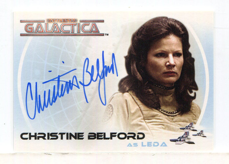 Battlestar Galactica Colonial Warriors Christine Belford Autograph Card A21